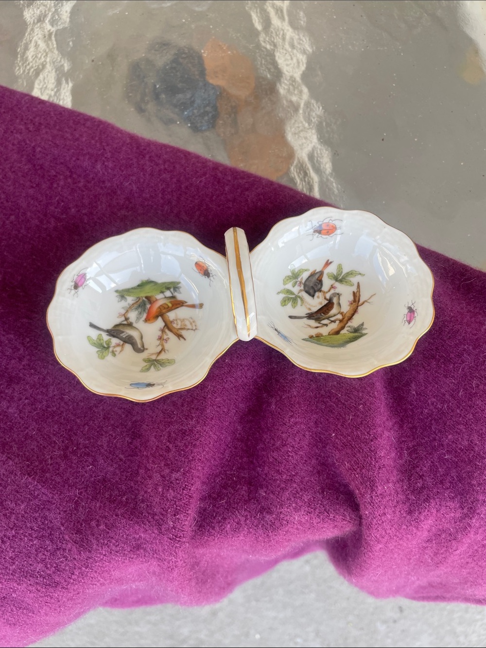 Herend salt/pepper formal dish